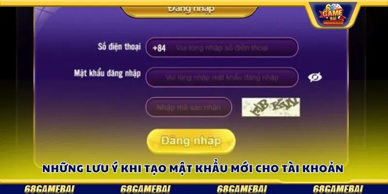 Tổng hợp những lưu ý khi tạo mật khẩu mới cho tài khoản